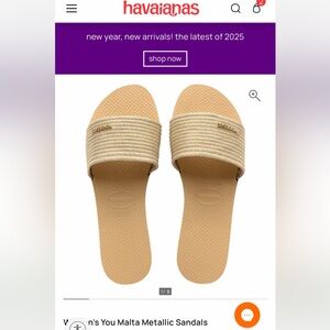 Havaianas Women's You Malta Metallic Sandals